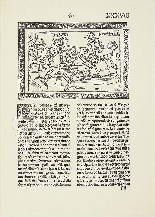 Über berühmte Frauen von Boccaccio – Vicent Garcia Editores – I-1921 (ff. I-CII and ff. CIV-CV) e I-2444 (ff. CIII and CVI-CIX) – Biblioteca Nacional de España (Madrid, Spanien)