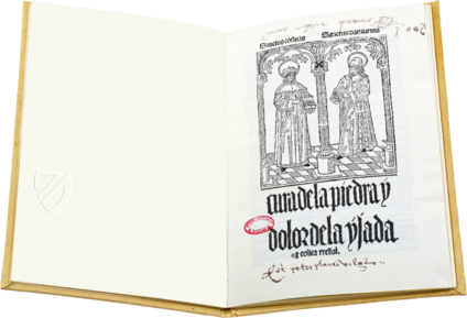 Cura de la Piedra y Dolor de la Ijada y Colica Rrenal – Vicent Garcia Editores – Inc. 205 – Biblioteca Histórico Médica de la Universidad de València (Valencia, Spanien)