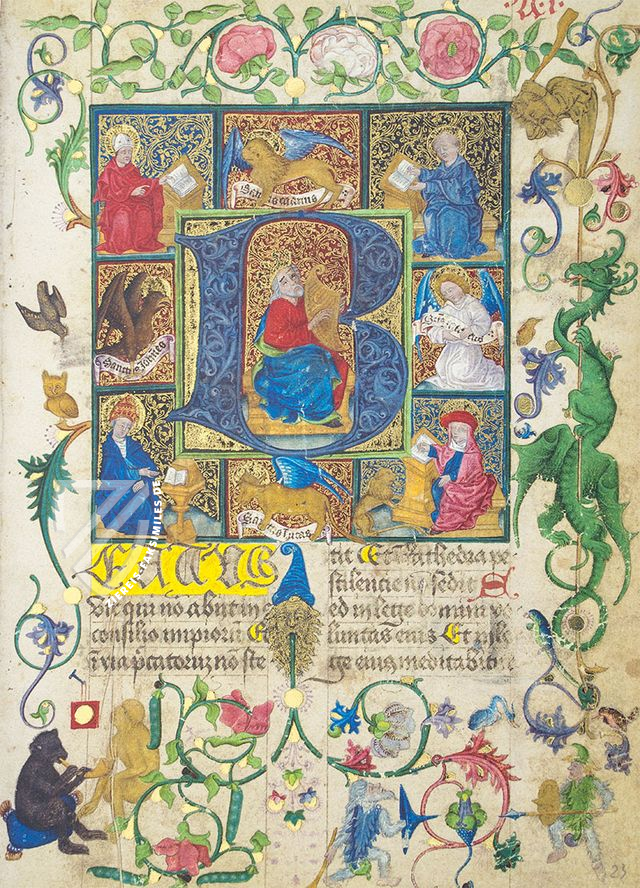 Oliverianischer Psalter – Istituto Poligrafico e Zecca dello Stato – Ms. I – Biblioteca Oliveriana (Pesaro, Italien)