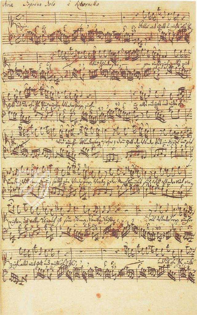 Aria "Alles mit Gott und nichts ohn' ihn" BWV 1127 – Bärenreiter-Verlag – Herzogin Anna Amalia Bibliothek (Weimar, Deutschland)