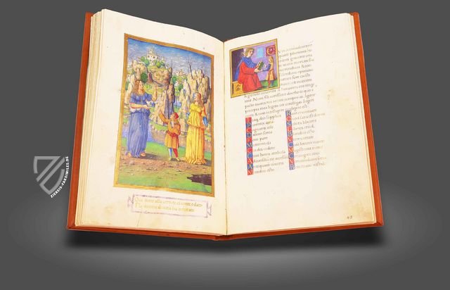 Buch Iesus und die Abhandlung der Grammatik von Donatus – Franco Cosimo Panini Editore – Ms. 2163 and Ms. 2167 – Biblioteca Trivulziana del Castello Sforzesco (Mailand, Italien)