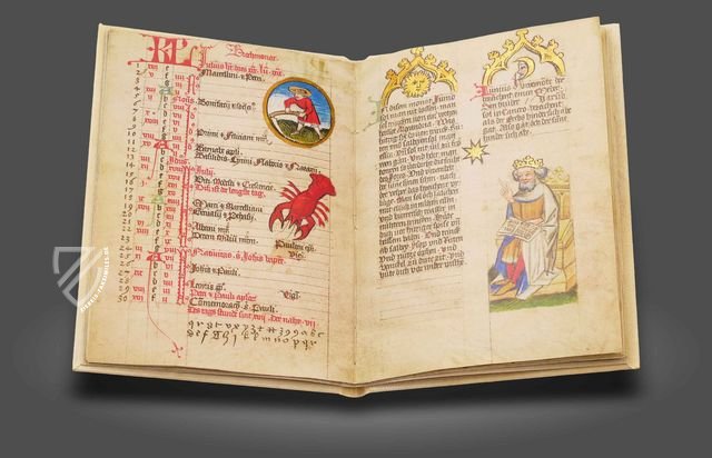 Astro-medizinischer Kalender – Quaternio Verlag Luzern – Ms. 7.141 – Bibliothèque nationale et universitaire (Strasbourg, Frankreich)