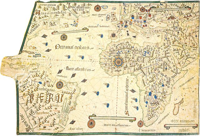 Portolankarte 6 von Giorgio Sideri bakannt als Calapodà – Istituto dell'Enciclopedia Italiana - Treccani – Port. 6 – Biblioteca del Museo Correr (Venedig, Italien) Portolankarte 6 von Giorgio Sideri bakannt als Calapodà – Istituto dell'Enciclopedia Italiana - Treccani – Port. 6 – Biblioteca del Museo Correr (Venedig, Italien)