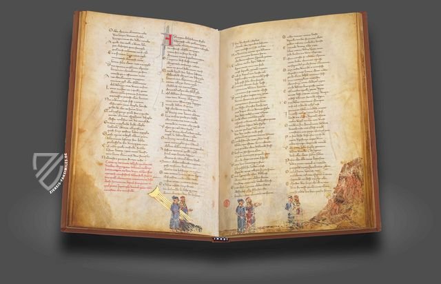 Dante Alighieri - Göttliche Komödie Strozzi 152 Faksimile