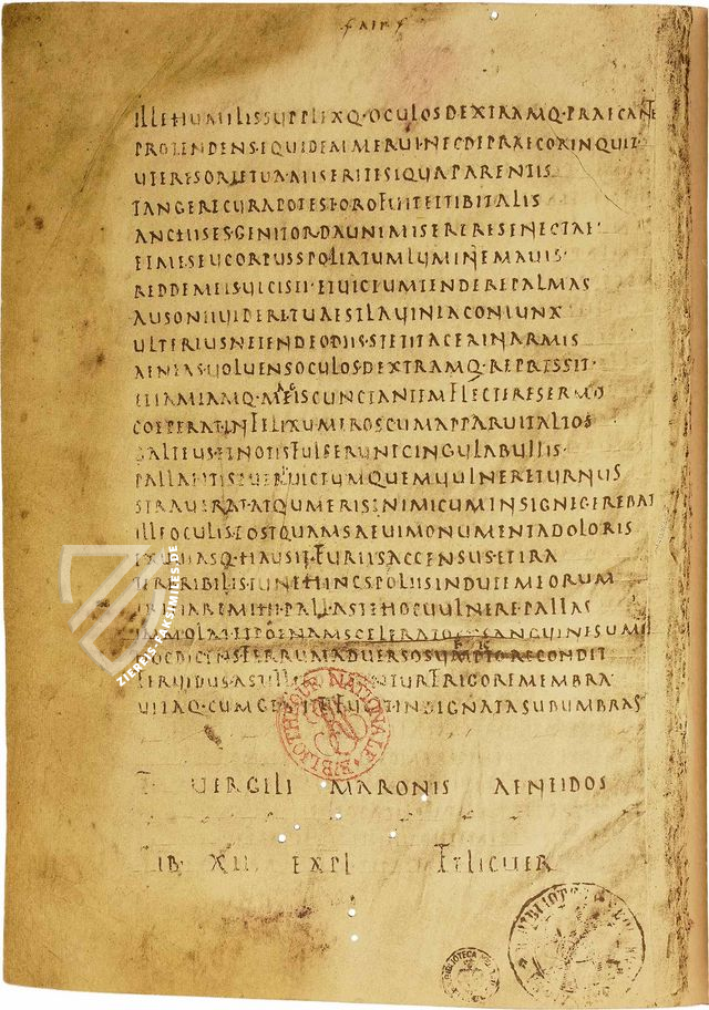 Codex Laurentianus Mediceus – Typis Regiae Officinae Polygraphicae – Plut. 39, 1 – Biblioteca Medicea Laurenziana (Florenz, Italien)