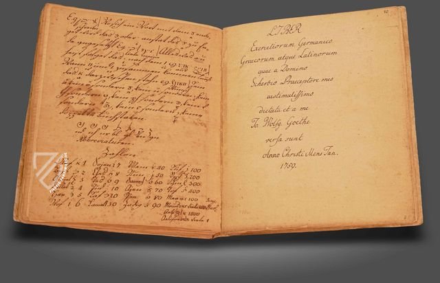 Goethe: Labores Juveniles – Müller & Schindler – MS Ausst. 50 – Universitätsbibliothek Johann Christian Senckenberg (Frankfurt, Deutschland)