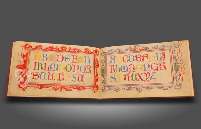 Kalligraphiebuch von Johann Caspar Winterlin – Quaternio Verlag Luzern – Cod. Membr. 84 – Stiftsarchiv Muri-Gries (Sarnen, Schweiz) Kalligraphiebuch von Johann Caspar Winterlin – Quaternio Verlag Luzern – Cod. Membr. 84 – Stiftsarchiv Muri-Gries (Sarnen, Schweiz)