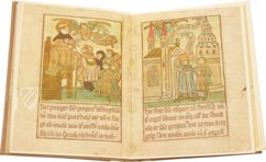 Das Blockbuch von Sankt Meinrad und seinen Mördern und vom Ursprung von Einsiedeln – Benziger Verlag – Xylogr. 47 – Bayerische Staatsbibliothek (München, Deutschland)