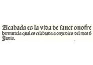 Das Leben des Heiligen Onophrios – Vicent Garcia Editores – CF/3(1) – Biblioteca Històrica de la Universitat de València (Valencia, Spanien)