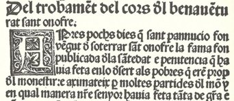 Das Leben des Heiligen Onophrios – Vicent Garcia Editores – CF/3(1) – Biblioteca Històrica de la Universitat de València (Valencia, Spanien)