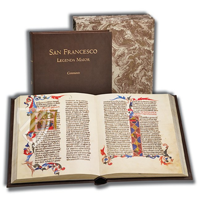 Franz von Assisi - Legenda Maior – Ms. Vittorio Emanuele 411 – Biblioteca Nazionale Centrale Roma (Rom, Italien) Faksimile