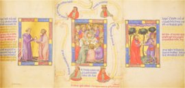 Goldene Bilderbibel - Biblia Pauperum – Kings MS 5 – British Library (London, Großbritannien) Faksimile