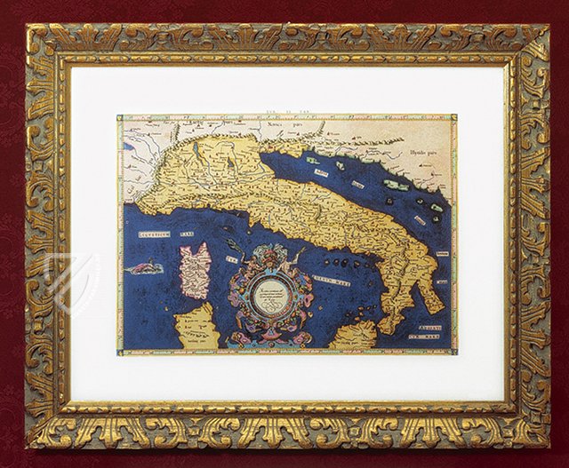 Italien-Ptolemäus-Karte von Gerardus Mercator Faksimile