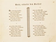 Joseph Haydn – Gott! Erhalte Franz den Kaiser – Akademische Druck- u. Verlagsanstalt (ADEVA) – Mus. Hs. 16.501 – Österreichische Nationalbibliothek (Wien, Österreich)