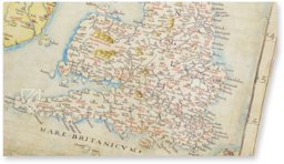 Karte der Britischen Inseln König Heinrichs VIII. – B.L. Cotton MS Augustus I.i.9 – British Library (London, Großbritannien) Faksimile