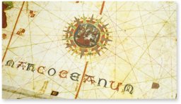 Karte von Juan de la Cosa – Testimonio Compañía Editorial – MN 257 – Museo Naval de Madrid (Madrid, Spanien)