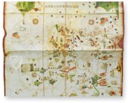 Karte von Juan de la Cosa – Testimonio Compañía Editorial – MN 257 – Museo Naval de Madrid (Madrid, Spanien)