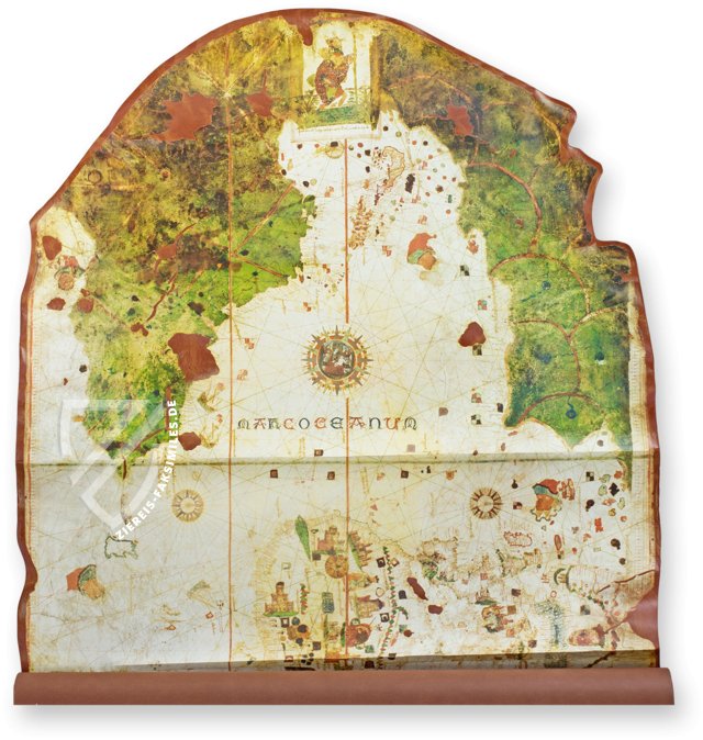 Karte von Juan de la Cosa – Testimonio Compañía Editorial – MN 257 – Museo Naval (Madrid, Spanien)