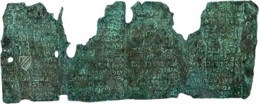 Kupferrolle vom Toten Meer – Facsimile Editions Ltd. – Fragment 3Q15 – The Jordan Museum (Amman, Jordanien) Kupferrolle vom Toten Meer – Facsimile Editions Ltd. – Fragment 3Q15 – The Jordan Museum (Amman, Jordanien)