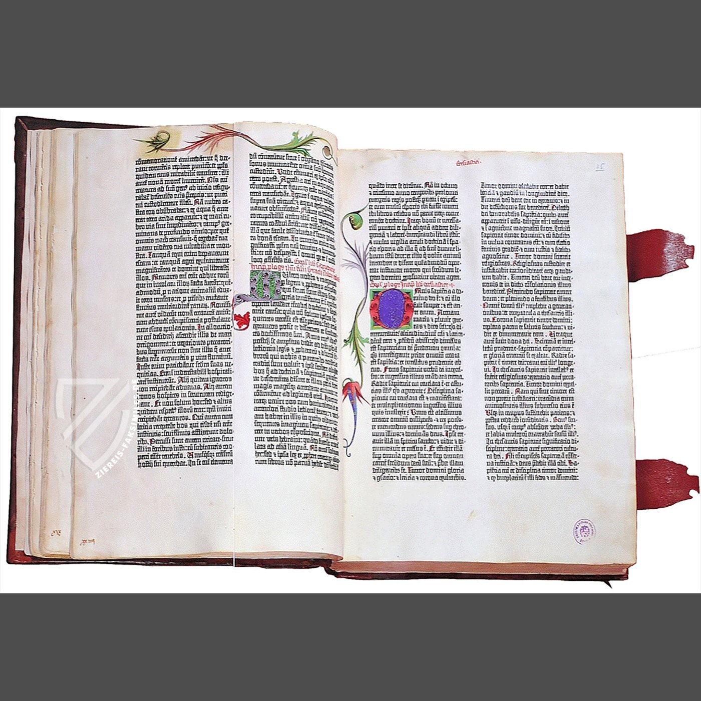 Gutenberg-Bibel - 42-Zeilige Bibel - Ziereis Faksimiles