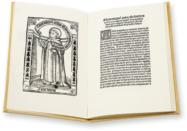 Leben des Heiligen Vincent Ferrer – CF/4-21 – Biblioteca General e Histórica de la Universidad (Valencia, Spanien) Faksimile