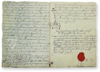 Legenda Maior von San Buenaventura – Ars Magna – Archivo del Convento Franciscano Cardenal Cisneros (Madrid, Spanien) Legenda Maior von San Buenaventura – Ars Magna – Archivo del Convento Franciscano Cardenal Cisneros (Madrid, Spanien)