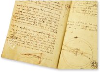 Leonardo da Vinci: Codex vom Flug der Vögel – Collezione Apocrifa Da Vinci – Biblioteca Reale di Torino (Turin, Italien) Faksimile