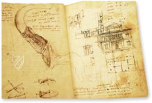 Leonardo da Vinci: Codex vom Flug der Vögel – Collezione Apocrifa Da Vinci – Biblioteca Reale di Torino (Turin, Italien)