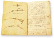 Leonardo da Vinci: Codex vom Flug der Vögel – Collezione Apocrifa Da Vinci – Ms Varia 95 – Biblioteca Reale di Torino (Turin, Italien)