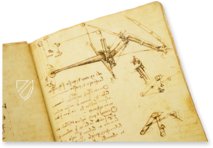 Leonardo da Vinci: Codex vom Flug der Vögel – Collezione Apocrifa Da Vinci – Ms Varia 95 – Biblioteca Reale di Torino (Turin, Italien)