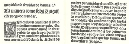 Libro de Motes de Damas y Cavalleros - El Juego de Mandar – Vicent Garcia Editores – R/7271 – Biblioteca Nacional de España (Madrid, Spanien)