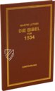 Martin Luther - Die Bibel von 1534 – Archiv Verlag – Cl I: 58 (b) und (c)  – Herzogin Anna Amalia Bibliothek (Weimar, Deutschland)