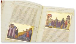 Menologion - Heiligenbuch von Kasier Basileios II. – Testimonio Compañía Editorial – Vat. Gr. 1613 – Biblioteca Apostolica Vaticana (Vatikanstadt, Vatikanstadt)