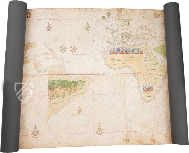 Planisphäre aus Turin von Amerigo Vespucci – Biblioteca Reale di Torino (Turin, Italien) Faksimile