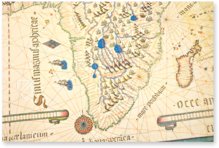 Portolankarte 6 von Giorgio Sideri bakannt als Calapodà – Istituto dell'Enciclopedia Italiana - Treccani – Port. 6 – Biblioteca del Museo Correr (Venedig, Italien)