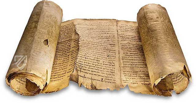 Qumran-Rollen: Schriftrollen vom Toten Meer – 1QIsa, 1QS and 1QpHab – Shrine of the Book (Jerusalem, Israel) Faksimile