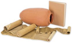 Qumran-Rollen: Schriftrollen vom Toten Meer – Johnson Reprint – 1QIsa, 1QS and 1QpHab – Shrine of the Book (Jerusalem, Israel) Qumran-Rollen: Schriftrollen vom Toten Meer – Johnson Reprint – 1QIsa, 1QS and 1QpHab – Shrine of the Book (Jerusalem, Israel)