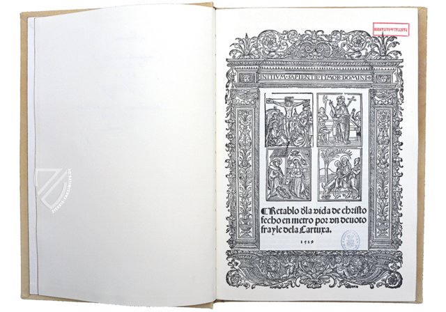 Retablo dela vida de Christo fecho en metro – R/12651 – Biblioteca Nacional de España (Madrid, Spanien) Faksimile