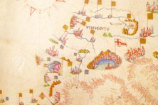 Seekarte des Mittelmeers von Giacomo Maggiolo – Istituto Poligrafico e Zecca dello Stato – Biblioteca Nazionale Centrale di Roma (Rom, Italien) Seekarte des Mittelmeers von Giacomo Maggiolo – Istituto Poligrafico e Zecca dello Stato – Biblioteca Nazionale Centrale di Roma (Rom, Italien)