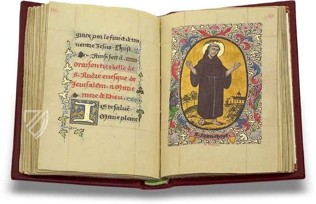 Heiliger Christophorus - Handschrift, französisch Tour