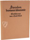 Speculum Humanae Salvationis: Ein niederländisches Blockbuch – Pieper Verlag – Xylogr. 37 – Bayerische Staatsbibliothek (München, Deutschland)