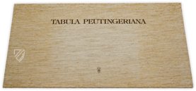 Tabula Peutingeriana – Cod. Vindob. 324 – Österreichische Nationalbibliothek (Wien, Österreich) Faksimile