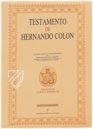 Testament des Ferdinand Columbus – Testimonio Compañía Editorial – Legajo 4o de 1539 – Archivo Histórico Provincial de Sevilla (Sevilla, Spanien)