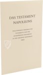 Testament Napoleons – Müller & Schindler – Archives Nationales (Paris, Frankreich)