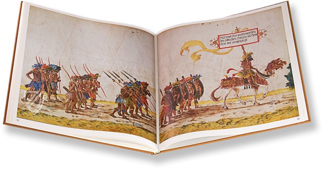 Triumphzug Kaiser Maximilians I. - Grazer Codex – Akademische Druck- u. Verlagsanstalt (ADEVA) – Rara 1   III 11722 – Universitätsbibliothek Heidelberg (Heidelberg, Deutschland)