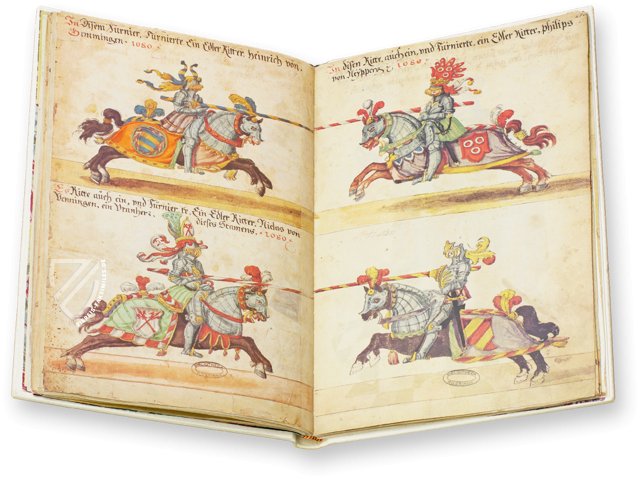 Turnierbuch aus der Kraichgauer Ritterschaft – Belser Verlag – Cod. Vat. Rossi. 711 – Biblioteca Apostolica Vaticana (Vatikanstadt, Vatikanstadt)