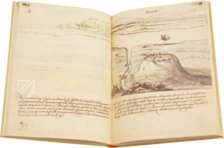 Wie man den Tiber von Perugia nach Rom schiffbar macht – Nova Charta – 34K 16 (Cors. 1227) – Biblioteca dell'Accademia Nazionale dei Lincei e Corsiniana (Rom, Italien)