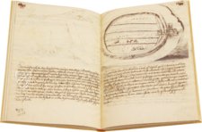 Wie man den Tiber von Perugia nach Rom schiffbar macht – Nova Charta – 34K 16 (Cors. 1227) – Biblioteca dell'Accademia Nazionale dei Lincei e Corsiniana (Rom, Italien)