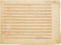 Wolfgang Amadeus Mozart – Ave Verum Corpus – Mus. Hs. 18.975/3 – Österreichische Nationalbibliothek (Wien, Österreich) Faksimile