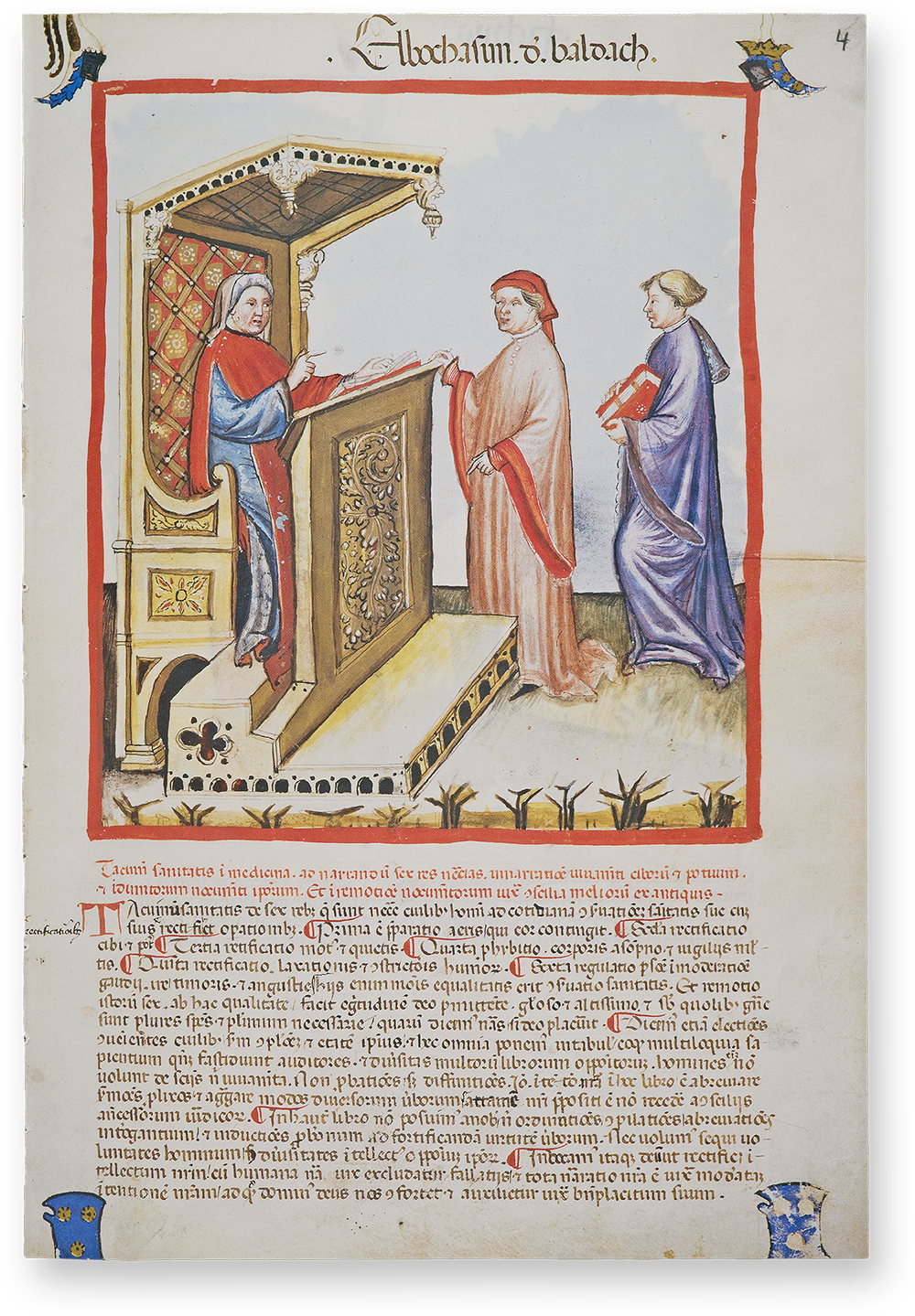 Autorenbildnis im Tacuinum Sanitatis in Medicina